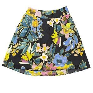 David Rainn Anthropologie Midi Floral‎ Skirt Womens 1X Elastic Waist Cottagecore